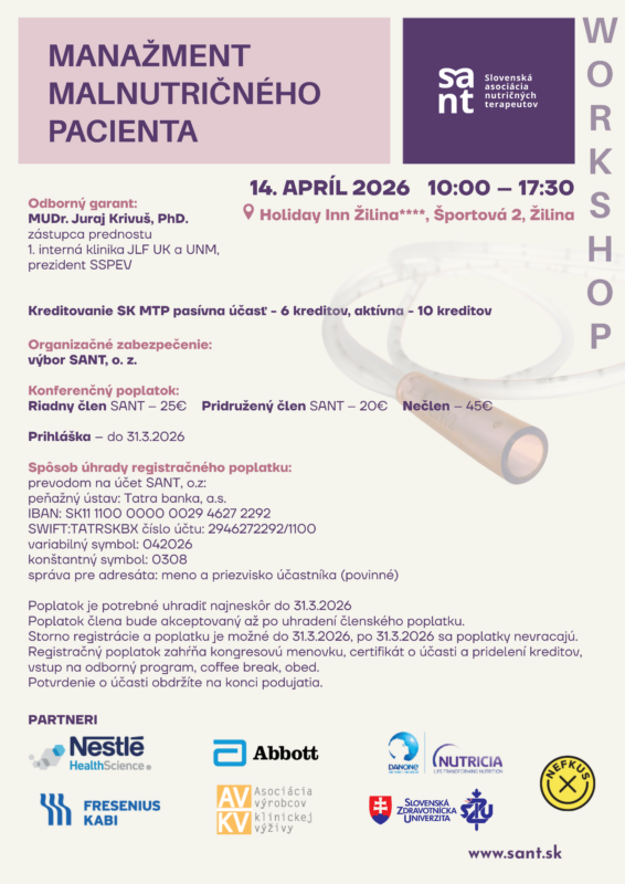 Manažment malnutričného pacienta – workshop (1)